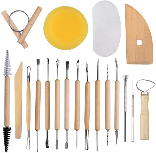 clay modeling tools 19-Piece Clay Modeling Tools Set for Sculpting & Detailing