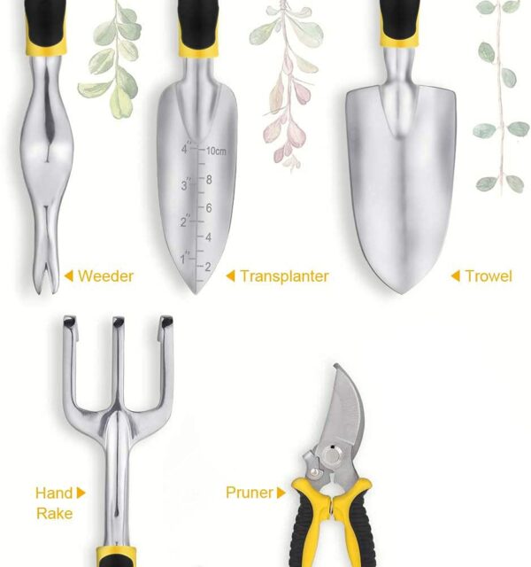 garden tools 2 Compact 5-Piece Garden Tool Set for Apartment Balconies