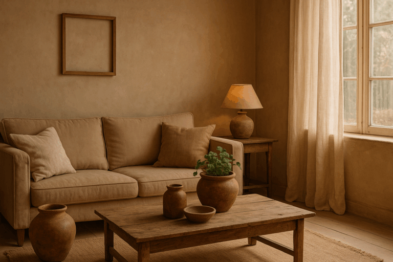 Why Faded Colours Make a Home Feel Warm and Real 5 living room