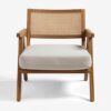 chair 2 Handcrafted Rattan Lounge Chair in Natural Finish
