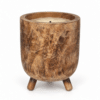 wooden candle 1 Rare Wooden Candle – Natural Rustic Finish