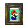 Analysis output 1 Vintage Distressed Wooden Frame with Gold Accents