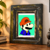 Analysis output 1-2 Vintage Distressed Wooden Frame with Gold Accents