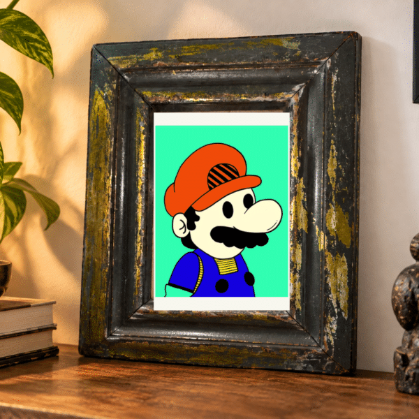 Analysis output 1-2 Vintage Distressed Wooden Frame with Gold Accents