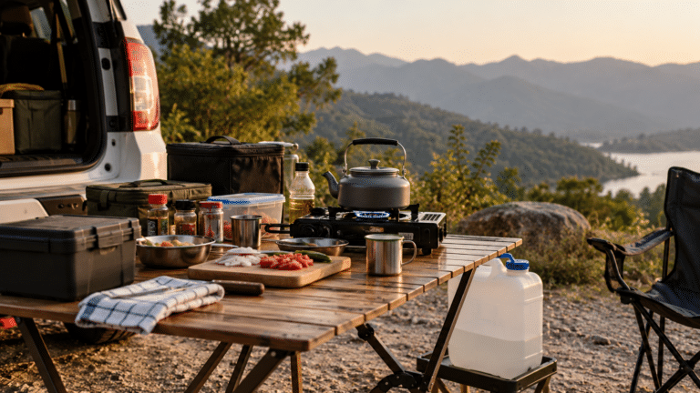 mountain camping setup 1